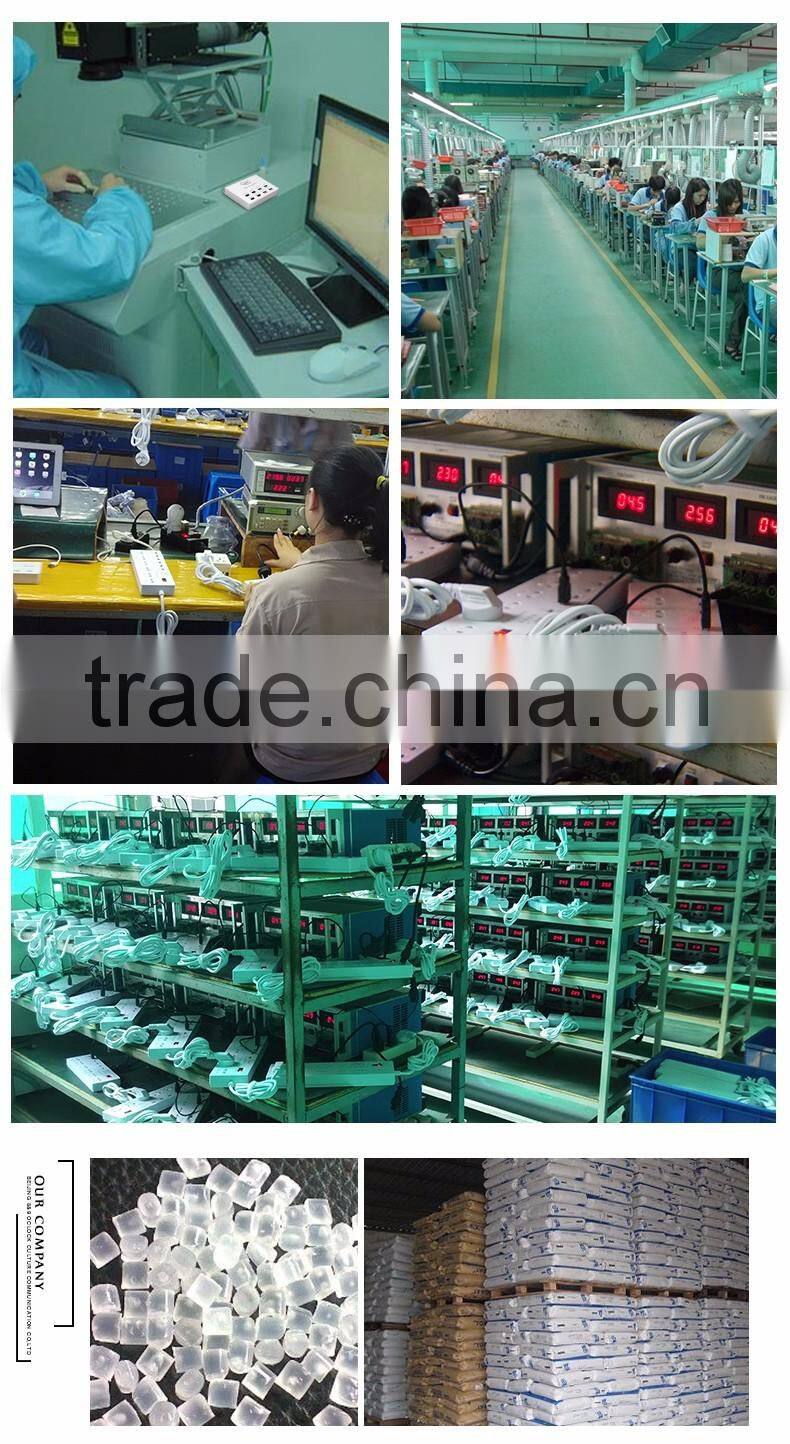 8 way surge protected 250v electric power socket with usb Extension lead