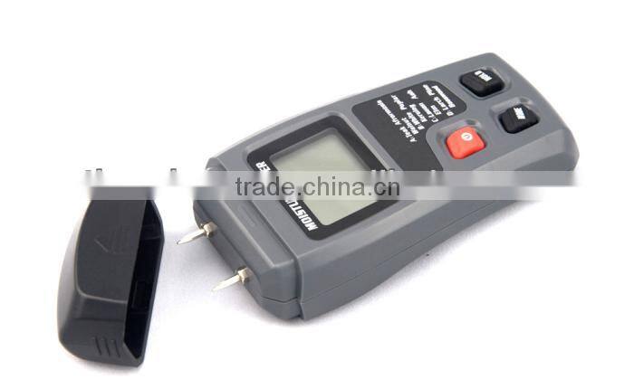 Digital wood moisture meter with 2 pin steel probe