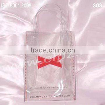Plastic promotion shopping bag with zipper
