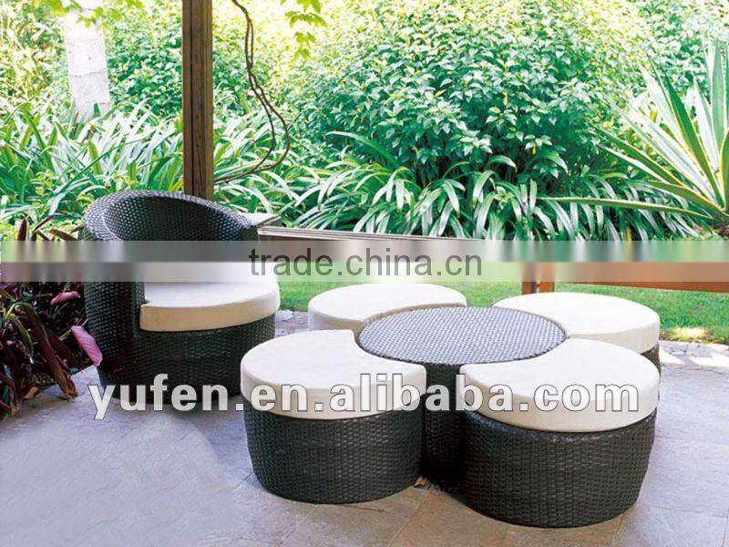 cast aluminum rattan box for cushion