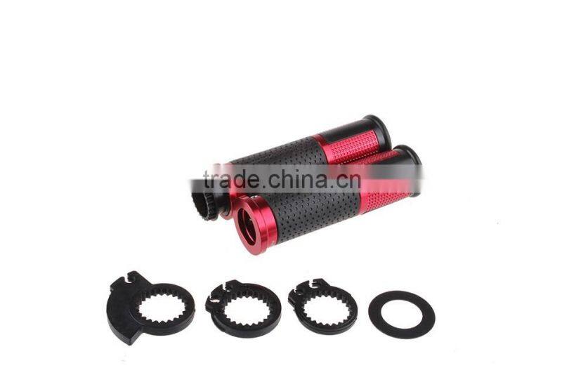 Soto Racing - 7/8'' 22mm Universal Motorcycle cnc Handle bar / Handlebar Grips leather and aluminum Material