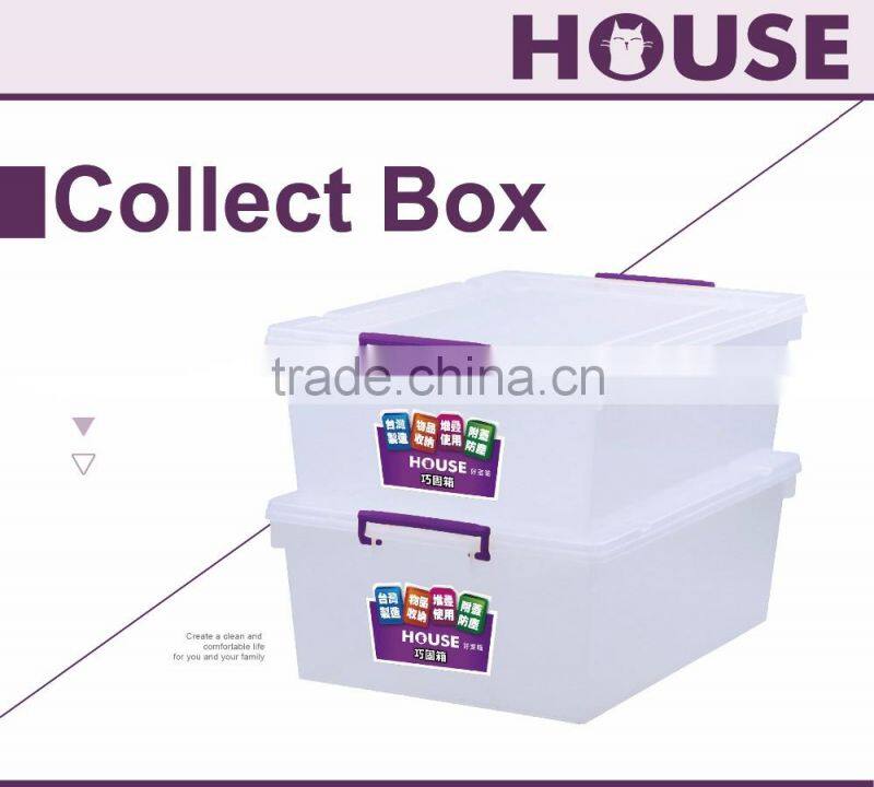 Bright clear heavy duty storage container - 33L