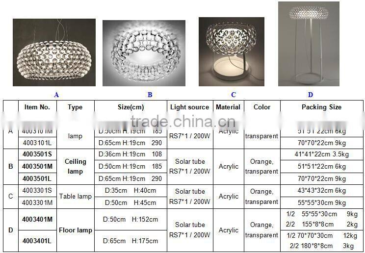Modern Decorative LED Caboche Lights Ceiling Lamps for Hotels