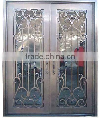 Top-selling faux classic wrought iron single door