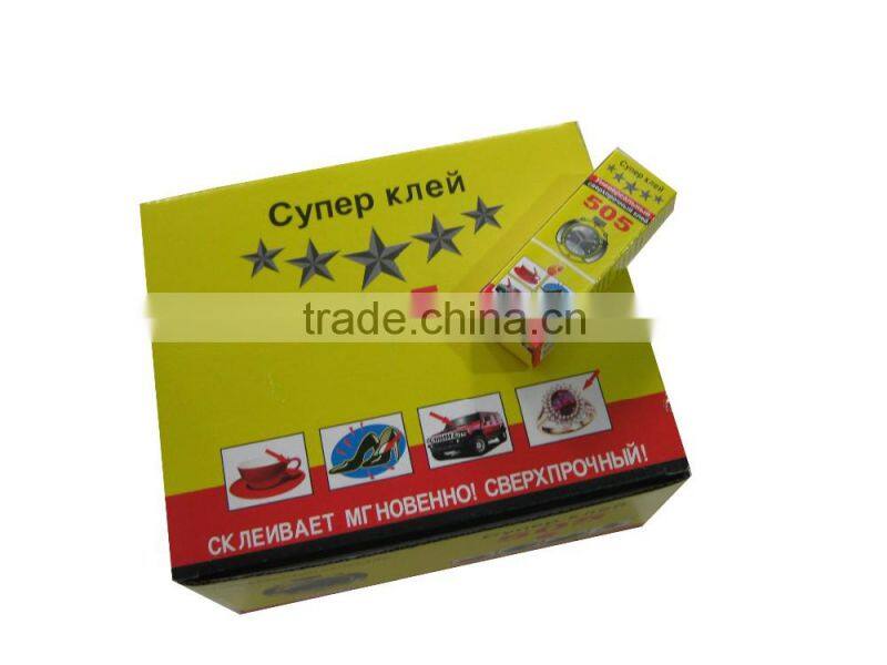 Jinyu factory price wholesale strong adhesive high viscosity quick dry plastic bottle 5g super glue 505