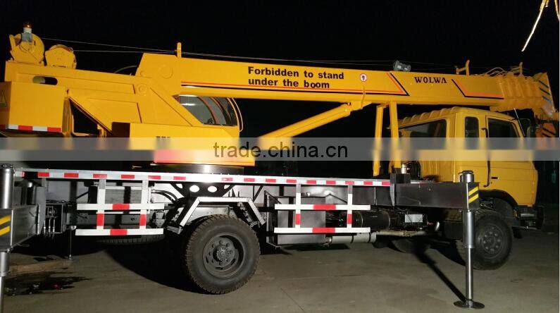 Wolwa 12ton auger truck crane for Russia & Middle Asia market