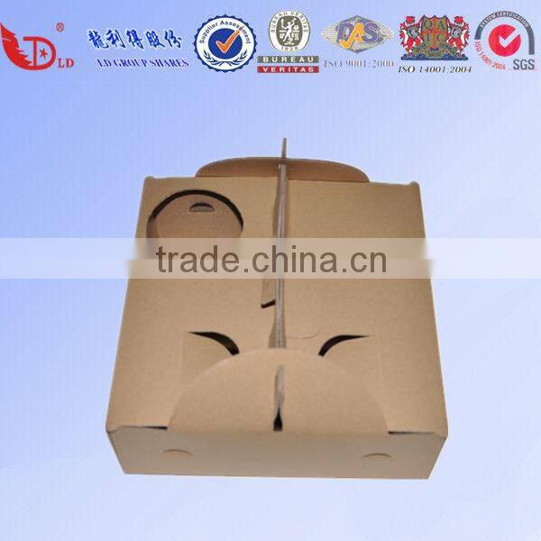 Wholesale corrugated paper box for packaging beer and fried chicken