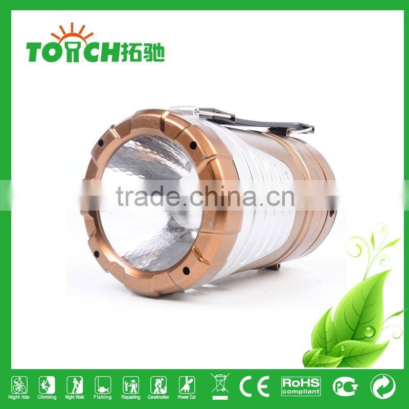 High Power 16 LED Camping Light with Flashlight CE RoHS FCC Certification US Hot Selling Camp Lamp for Travelling and Hiking