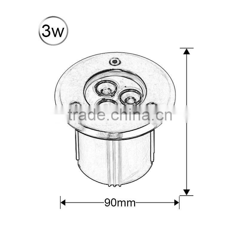 RGB Waterproof Outdoor Underwater 1W LED Underground Light