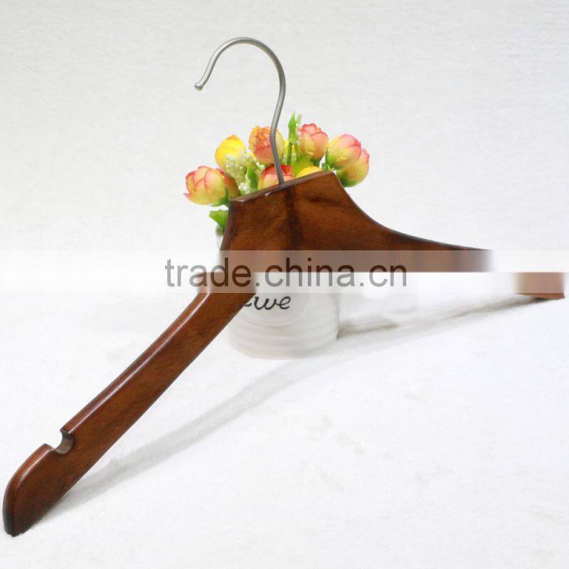 QingDa factory Hot Sale wooden craft coat hangers for display