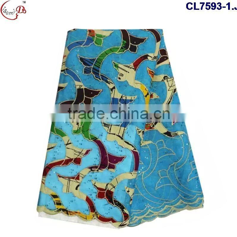 CL7593 2016 Chowleedee High quality Top Fashion Latest Design wax lace