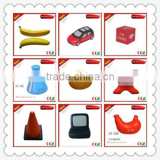 2016 new design hot sale anti PU bus shape squeeze ball for gift