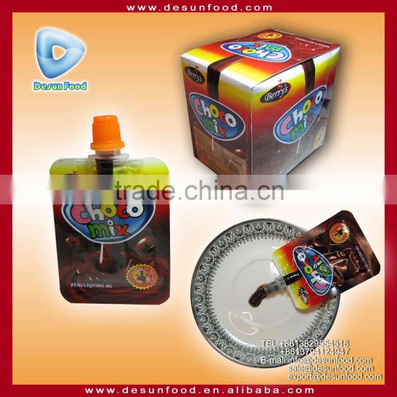 CHOCO MIX bag packing sucker creamy liquid chocolate