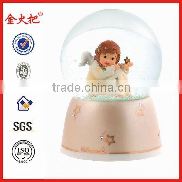 italian decorative 3D polyresin Souvenir 3d snow globe with italian city figure
