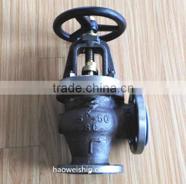 JIS F7312C 5K Marine Cast Steel Screw Down Check Angle Valve
