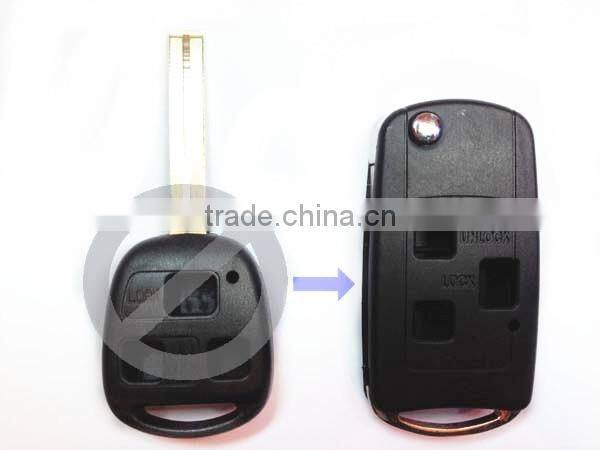Promotional Lexus Flip Key Shell for Modified Fold Lexus 3 buttons Key Fob Cover