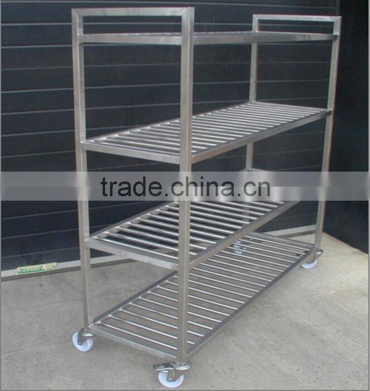 Big capacity big size high quality CE approved stainless steel kitchen storage shelf rack for kitchen equipment