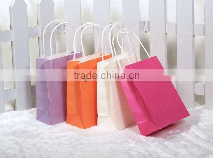 synthetic colorful paper bag
