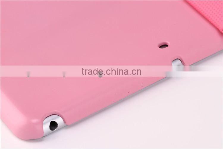 New colored litchi flip smart leather case for Ipad in stock