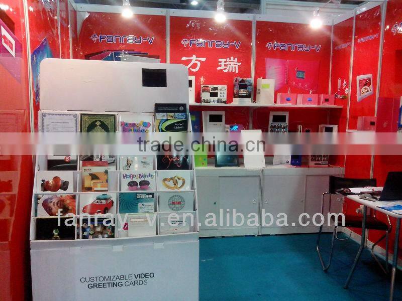 2014 Latest 2.8" TFT lcd video promotion brochure cards, 2.8" video greeting card
