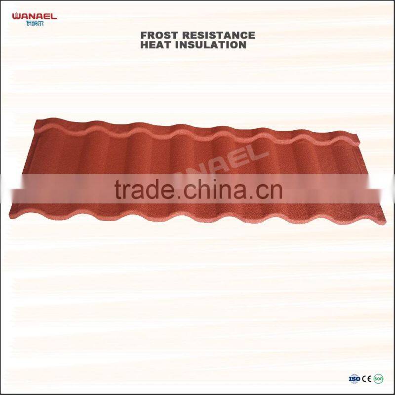 Wannel No Fading Heat Insulation Steel Roof Tile