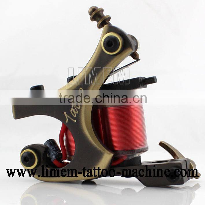 Hot Sale 8 wrap 10 wrap Custom Handmade Tattoo Machine copper tattoo gun