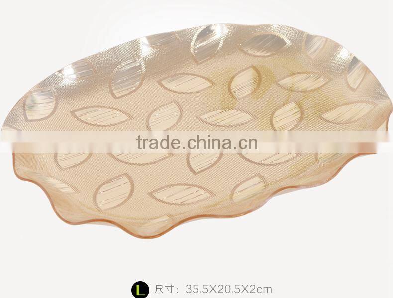 BPA free food safe acrylic fruit plate dry fruit plate