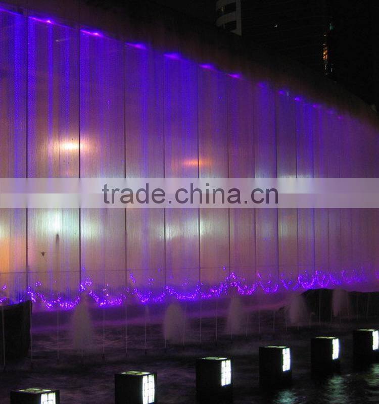 2015 diy fiber optic waterfall light curtain for decoration lighting