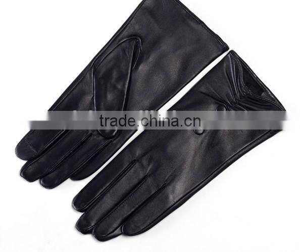 Hot sale ,Ladies Wearing Touch screen Leather Gloves