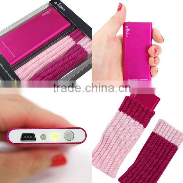 accessories smartphone hand knit neck warmers power bank charger