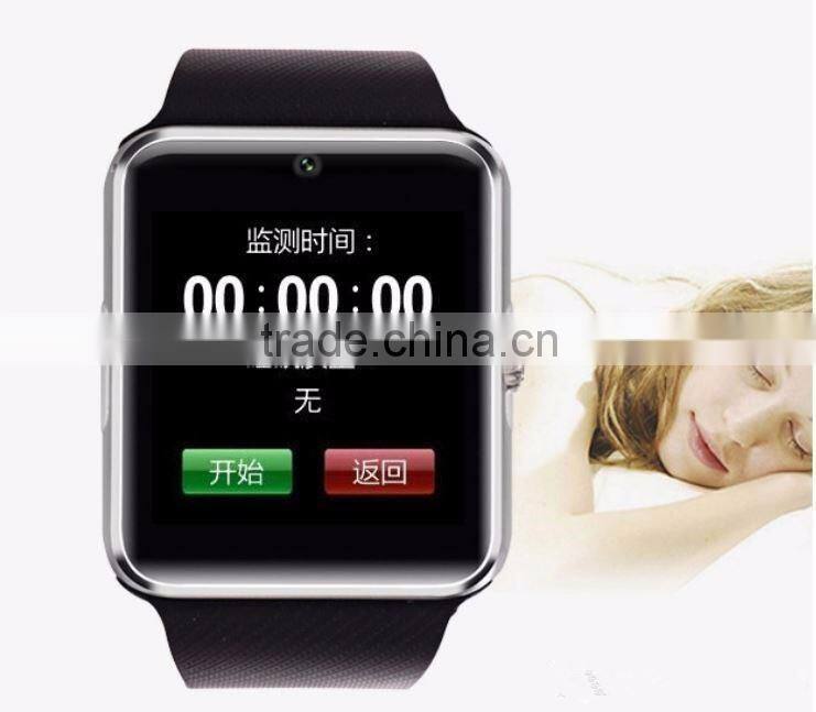 GT08 Smart Watch Compatible Platform IOS Android With Pedometer Camera Monitoring Sleep Sedentary Reminder for iPhone Samsung Ga