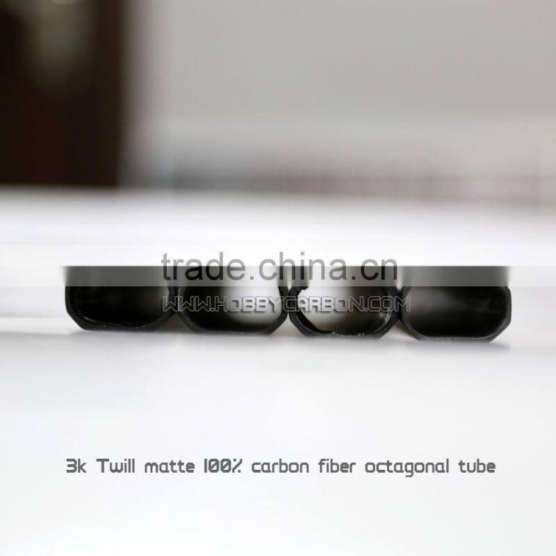 Multirotor / UAV 40*38*500mm 3k Professional Pure Carbon Fiber Twill Matte Weave Round/Square Tube