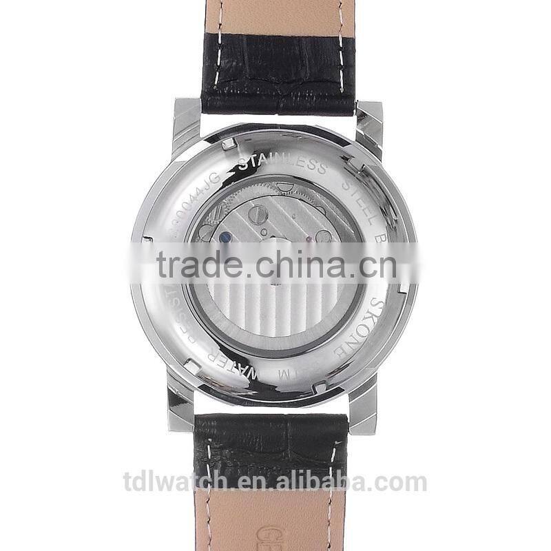 Automatic Mechanical Genuine Leather Luxury Men Hand Watch