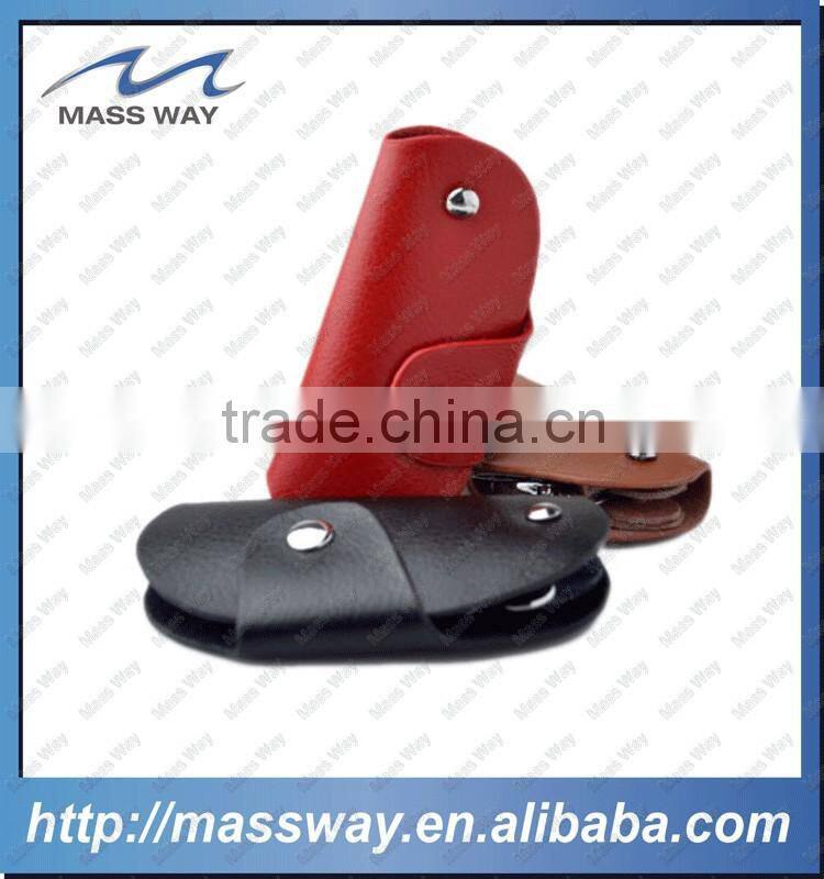 promotional fashion customized leather key bag