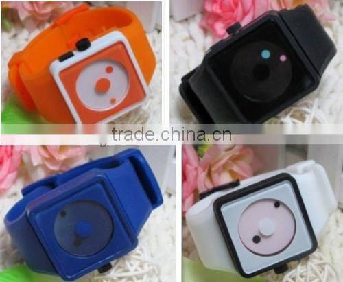 Fashion Special dial sport silicone rubber Smile Wrist watch