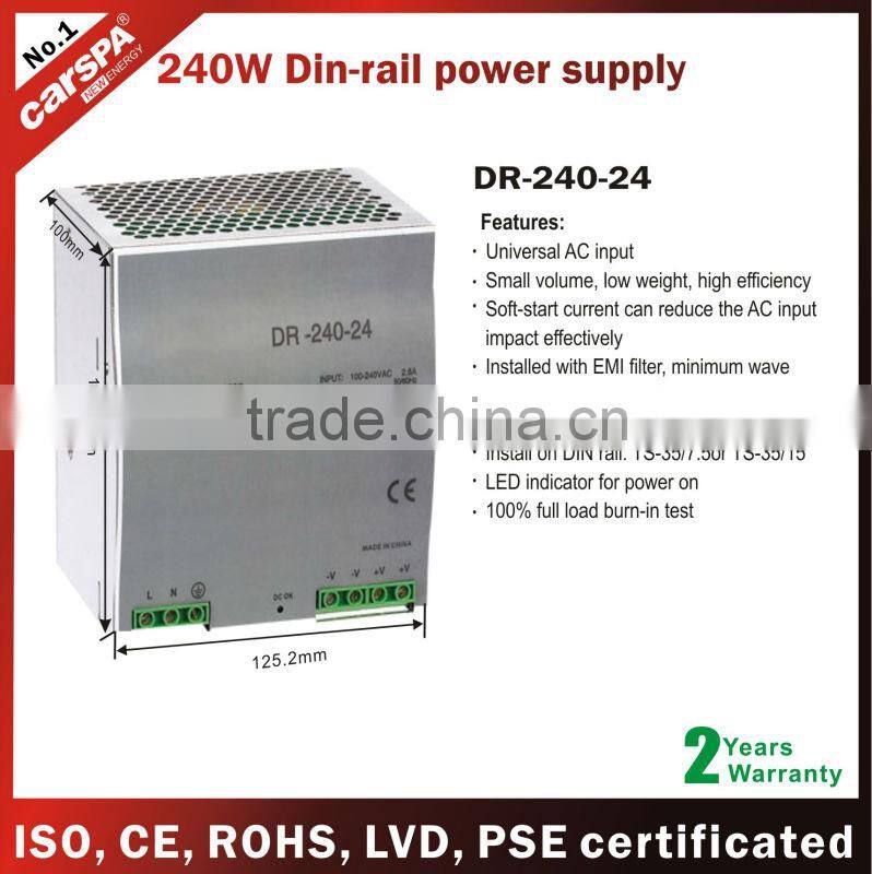 240W ac to dc power adapter DR-240W-24
