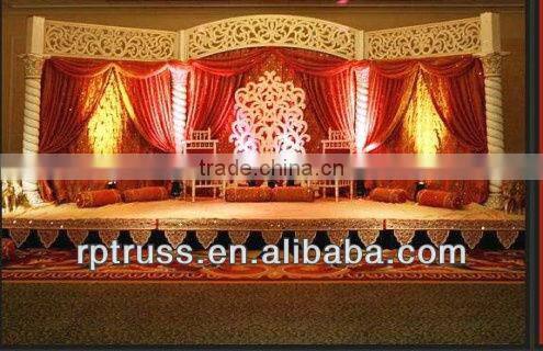 RP Aluminum pipe and drape for decorations with SGS fire proof certificate
