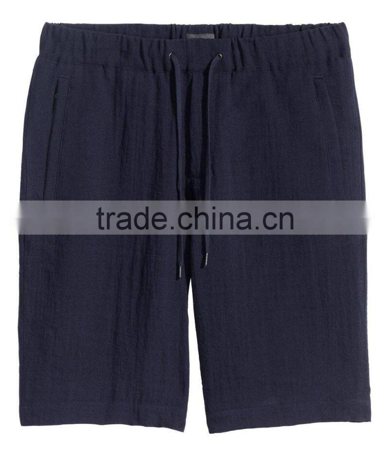 Top Quality Men's Pull on Shorts Breathable Wide Elastics Boys Shorts Knee-length Shorts