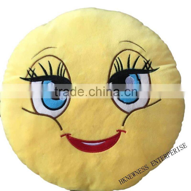Whosale Cheap PP Cotton Custom Whatsapp Plush Emoji Pillows
