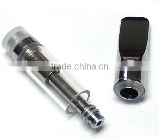 2016 USA Hot Wickless 0.5ml Glass cbd oil glass tank Thick CBD oil 510 oil tank