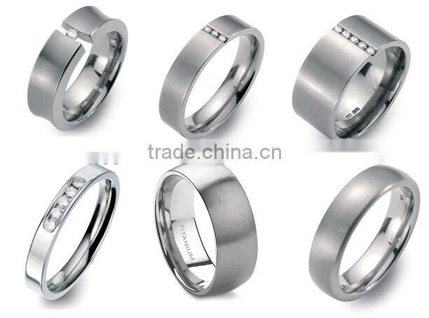 popular style China factory 8mm Flat titanium rings blanks