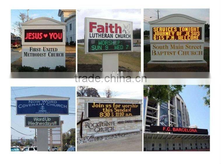 Asram P10 led message display sign / Outdoor GRY LED Display, Unit size 256(L)*25.6(H)*20(D)CM