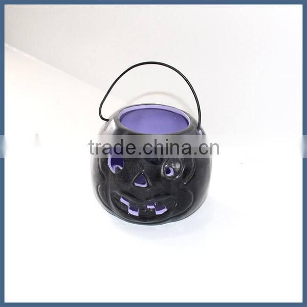 Creative ceramic candle holder for halloween decoration