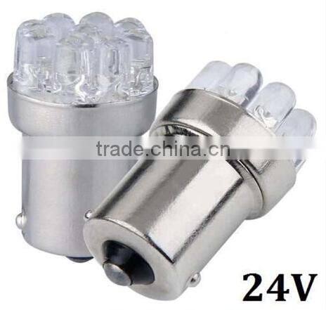 100% Waterproof BA15S/BA15D/BAY15D 9 Leds 12v 24v motorcyel LED Bulb