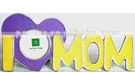 lovely I LOVE YOU metal pewter zinc alloy home decorative photo frame