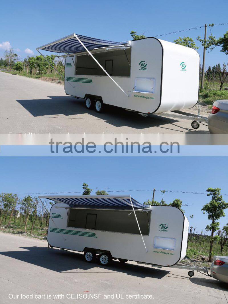 2015 hot sales best quality mobile food scooter caravan donut food caravan mobile snack food caravan