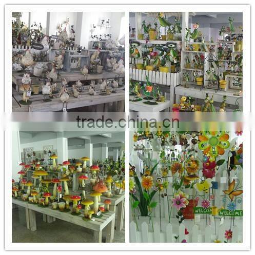 Metal Handmade Vivid 3 assorted chicken Easter Decoration