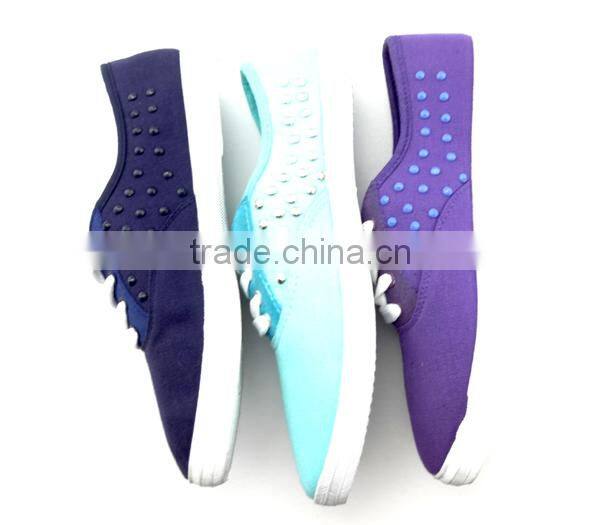 canvas woman and man shoes with studs