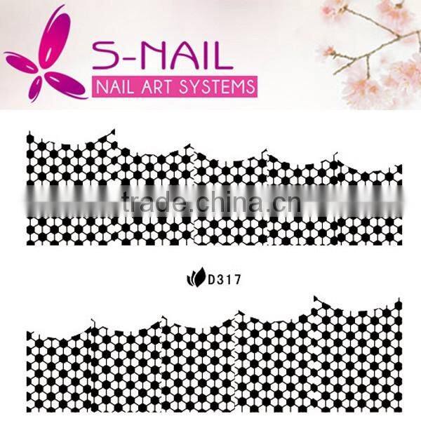 wholesale New design Lace Nail Art Wraps / Nail Strips Stickers& Decals made in yiwu