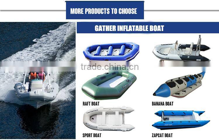 Gather Classic design cheap alumium floor inflatable boat hot sale